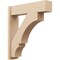 Ekena Millwork 8-in W x 32-in D x 36-in H Balboa Block Rough Cedar Woodgrain TimberThane Outlooker, Primed Tan OUTUR080X32X36BOA44RCPR - alternate 1